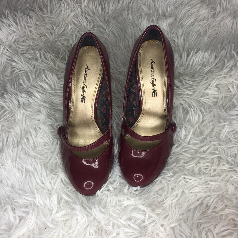American Eagle Burgundy Heels